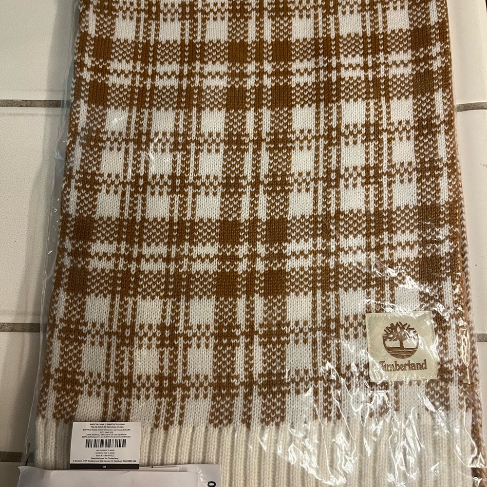 Timberland plaid sweater scarf NEW!